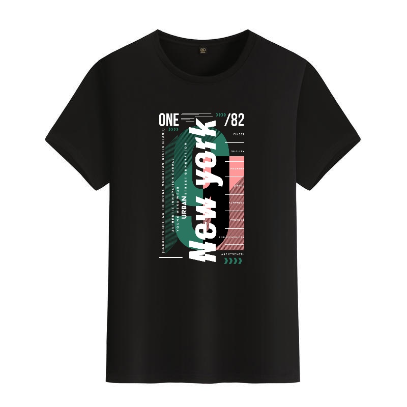 Men's Black Round-Neck Short-S - Street Fashion New York recensie en prijs