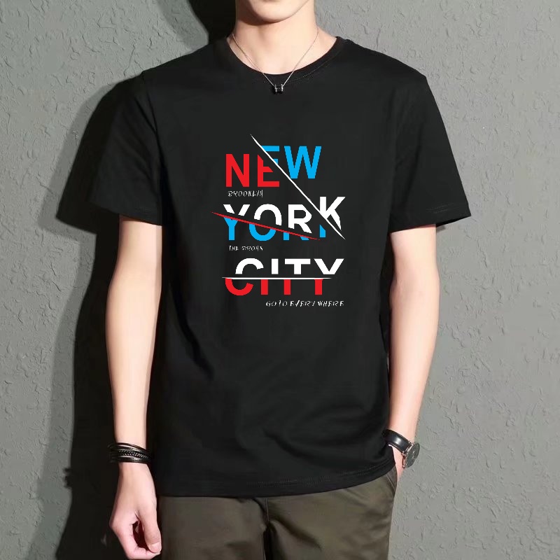 Men's Black Round-Neck Short-S - Street Fashion New York recensie en prijs