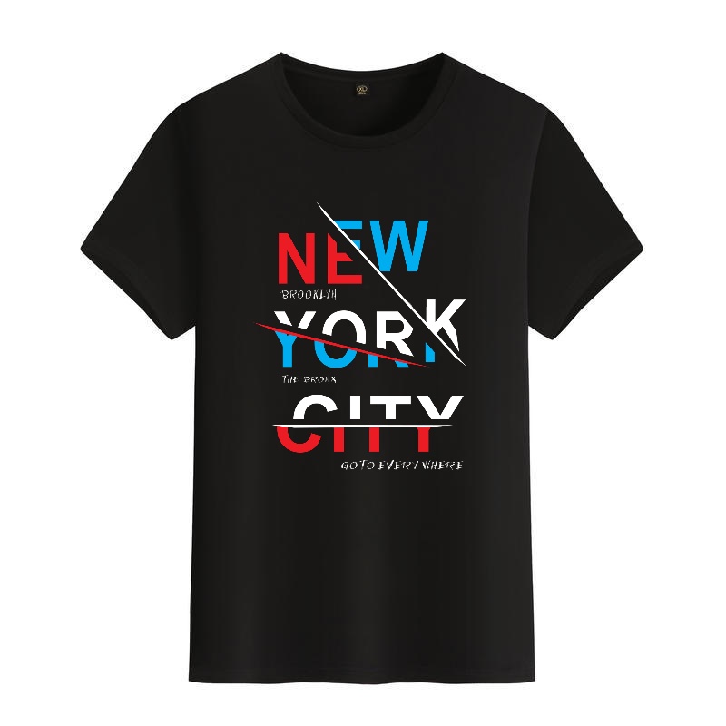 Men's Black Round-Neck Short-S - Street Fashion New York recensie en prijs
