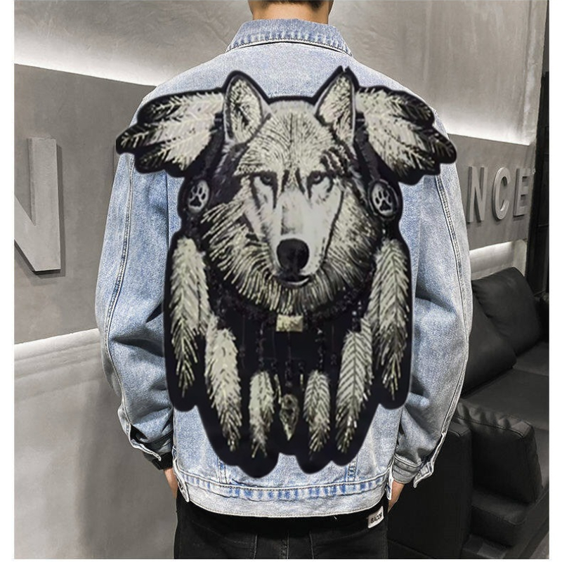 America Vintage Heavy Wolf Emb - Street Fashion Jacket Men recensie en prijs
