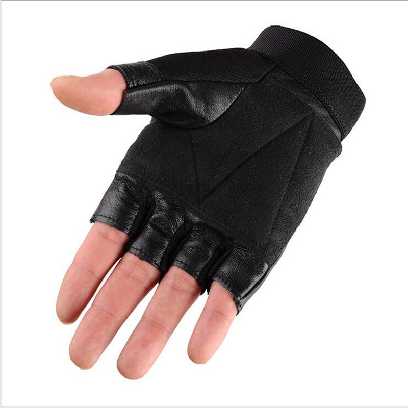Men's Half Finger Leather Fitn - Street Fashion Gloves recensie en prijs