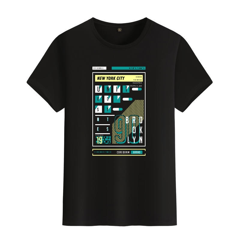 Men's Black Round-Neck Short-S - Street Fashion New York recensie en prijs