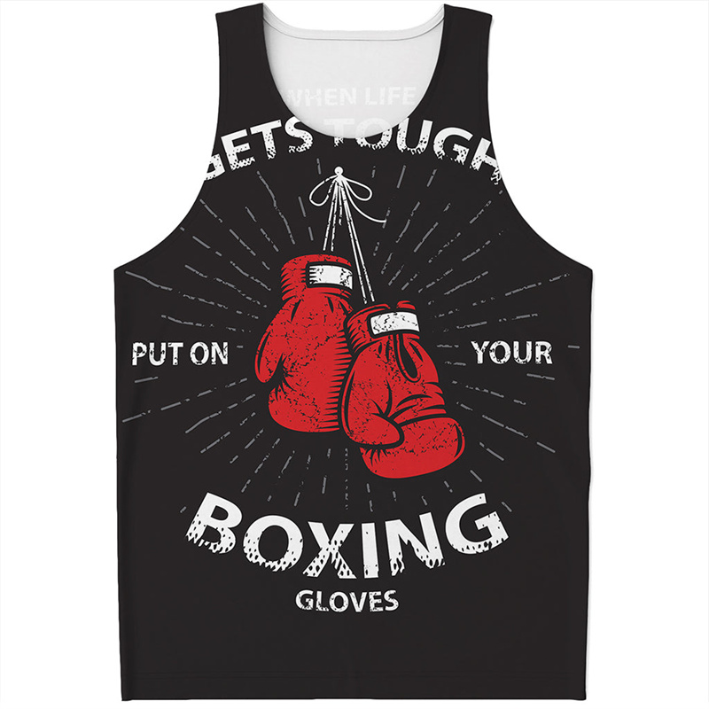 Boxing Gloves 3D Printed Tank  - Street Fashion Gloves recensie en prijs
