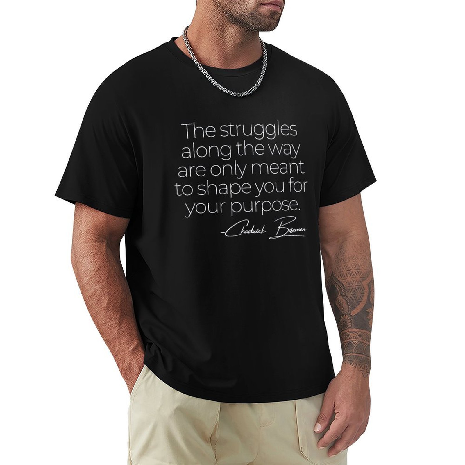 Chadwick Boseman Quote T-Shirt - Street Fashion Quotes recensie en prijs